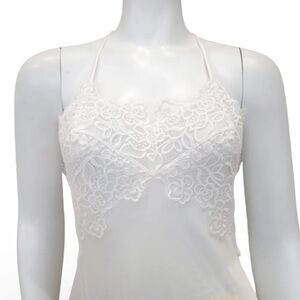 Rya Collection Ivory Rosey Chiffon Gown